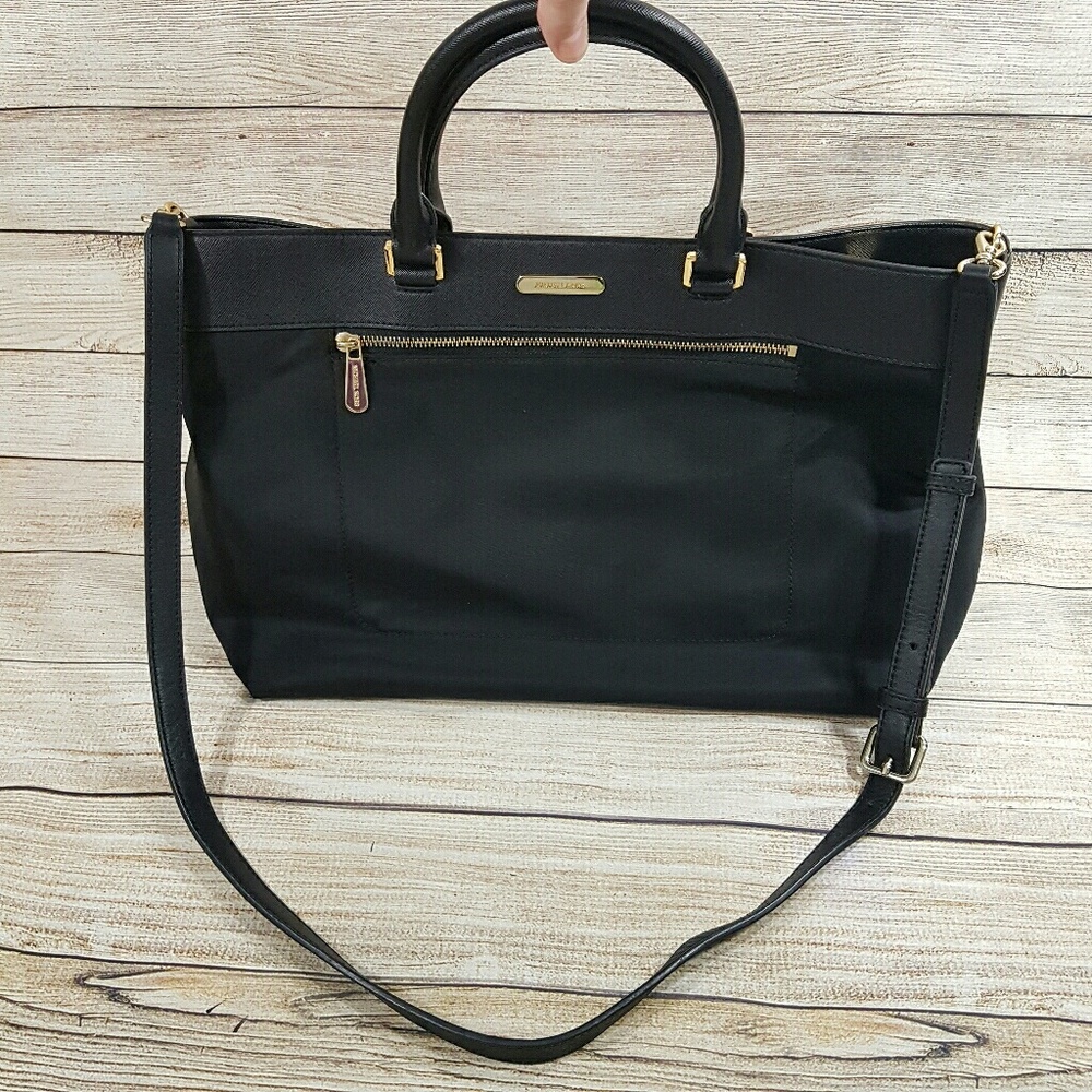 Michael Kors Large Black Tote Bag Nylon Purse